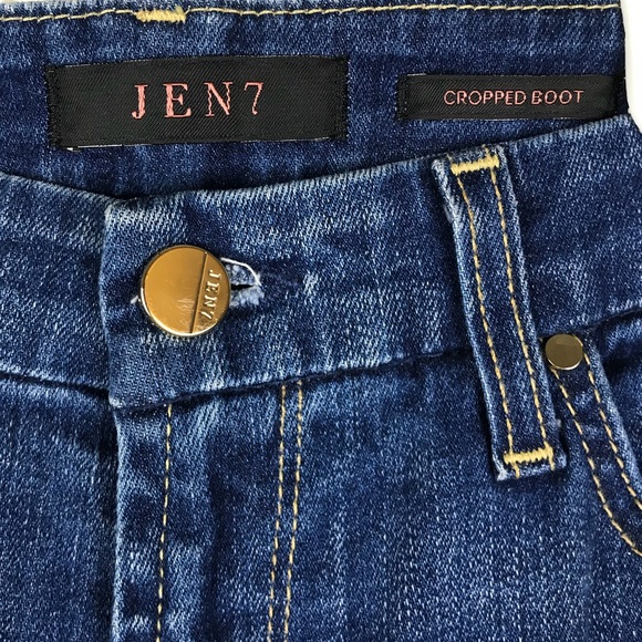 7 For All Mankind Denim -  JEN 7 by 7 For All Mankind Cropped Boot Jeans